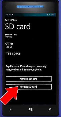 how to format sd card for android